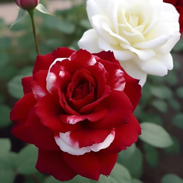 100+ Hybrid Rose Seeds (Red, White & Black Hybridization Mix) | Easy to Grow in All-Season, Fragrant Flowers for Home Garden